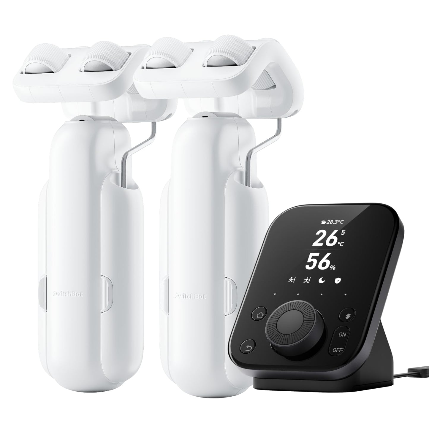 SwitchBot Smart Automatic Curtain Opener 2 Pack with Hub3, App/Timer Control, Alexa, Google Home & HomeKit Compatible