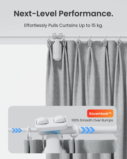 SwitchBot Smart Automatic Curtain Opener 2 Pack with Hub3, App/Timer Control, Alexa, Google Home & HomeKit Compatible