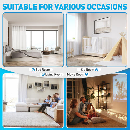Smart Electric Curtain Track, Adjustable Motorized Rod 70-129 Inches, Automatic Opener, Alexa/Google/Tuya Voice Control